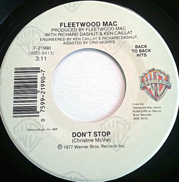 Fleetwood Mac – Don't Stop / Silver Springs (1987, Vinyl) - Discogs