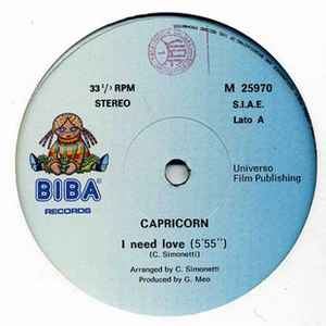 Capricorn (3) - I Need Love album cover