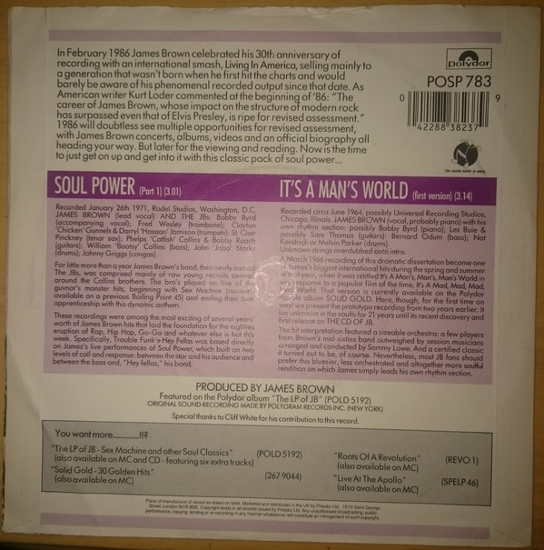 Album herunterladen James Brown - Soul Power Its A Mans World