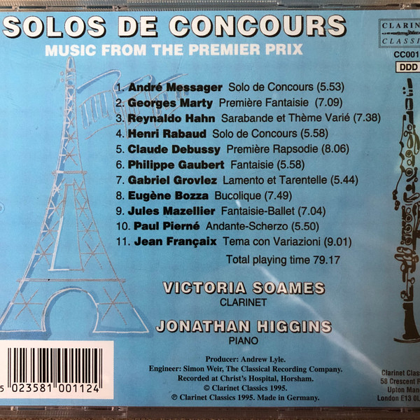 baixar álbum Victoria Soames, Jonathan Higgins - Solos De Concours Music From The Premier Prix