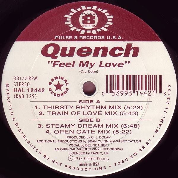 Quench – Feel My Love (1993, Vinyl) - Discogs