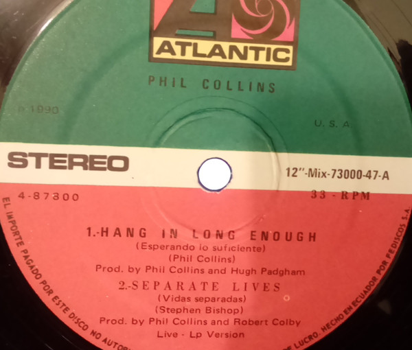 Phil Collins - Hang In Long Enuff | Releases | Discogs