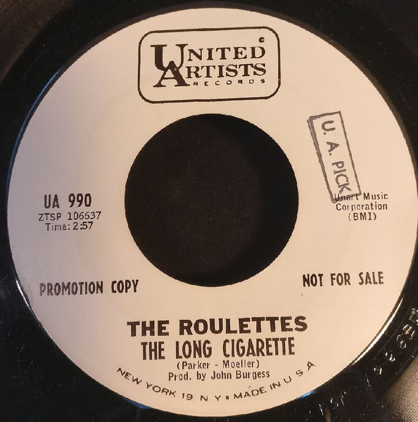 The Roulettes – The Long Cigarette (1965, Vinyl) - Discogs