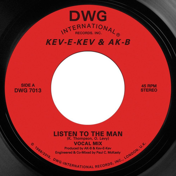 Kev-E-Kev & AK-B – Listen To The Man / Keep On Doin' (2019, Vinyl 