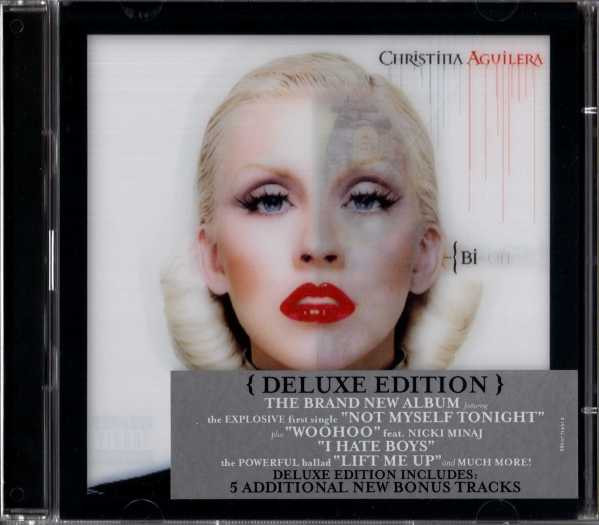 Christina Aguilera – Bionic (2021, Clear w/ Black & Grey Splatter 