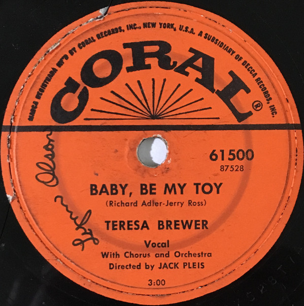 last ned album Teresa Brewer - Baby Be My Boy So Doggone Lonely
