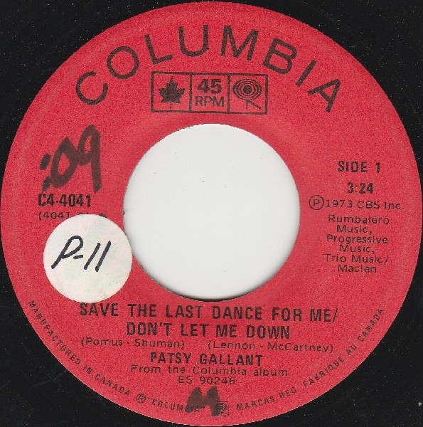 lataa albumi Patsy Gallant - Save The Last Dance For Me Dont Let Me Down