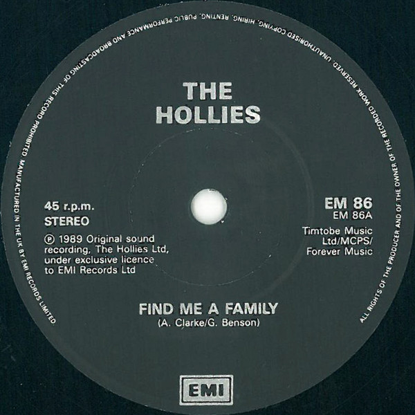 baixar álbum The Hollies - Find Me A Family
