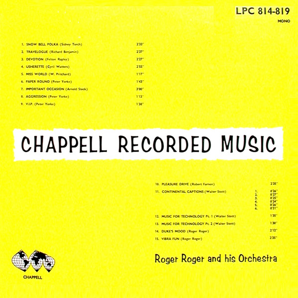 télécharger l'album Roger Roger And His Orchestra - Chappell Recorded Music