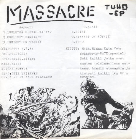 télécharger l'album Massacre - Tuho Ep