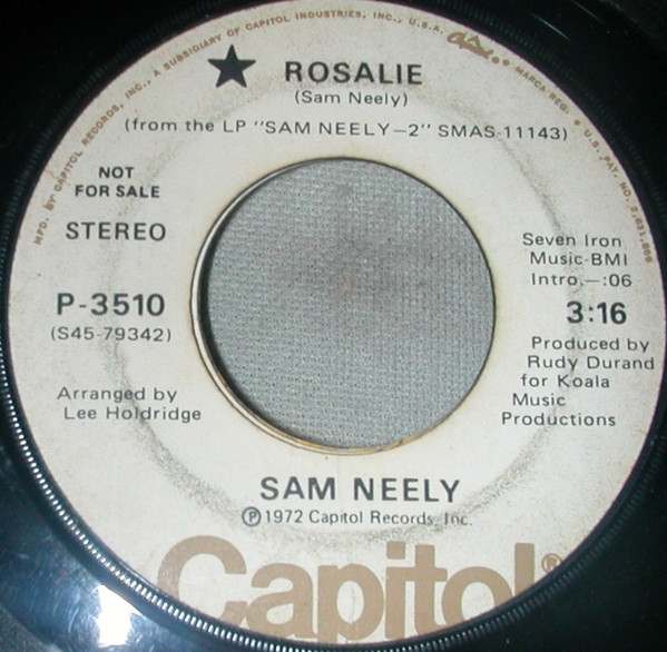 télécharger l'album Sam Neely - Rosalie