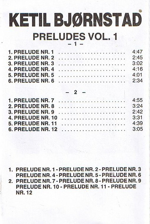 ladda ner album Ketil Bjørnstad - Preludes Vol 1