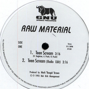 Raw Material – Teen Scream 12'' (2010, Vinyl) - Discogs