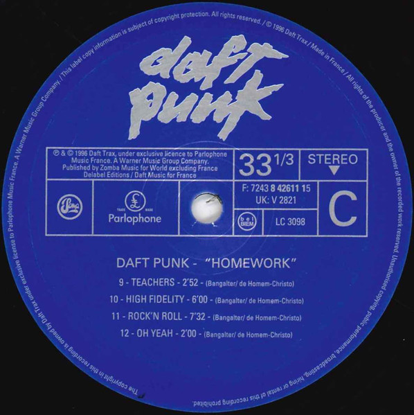 Daft Punk – Homework (2014, Vinyl) - Discogs