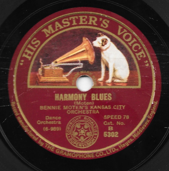 Bennie Moten's Kansas City Orchestra – Harmony Blues / Thick Lip 