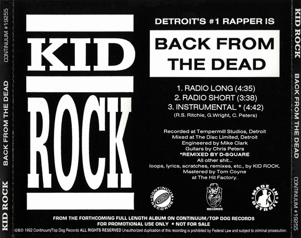 last ned album Kid Rock - Back From The Dead