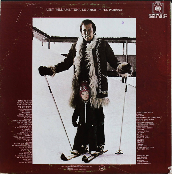 baixar álbum Andy Williams - Tema De Amor De El Padrino Love Theme From The Godfather