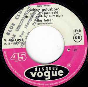 Bobby Goldsboro - The Letter album cover