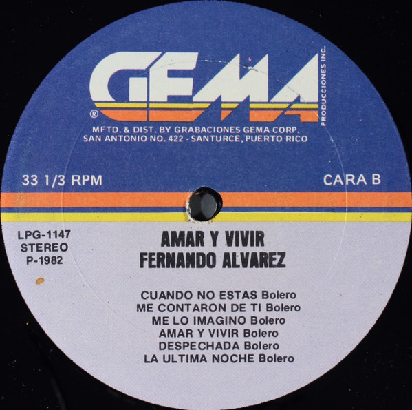 baixar álbum Fernando Alvarez - Amar Y Vivir