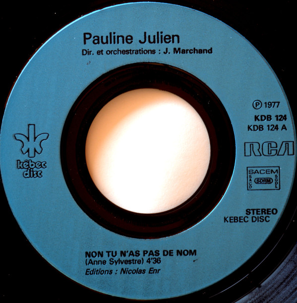 ladda ner album Pauline Julien - Non Tu Nas Pas De Nom Urgence DAmour