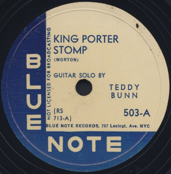 Teddy Bunn – King Porter Stomp / Bachelor Blues (1940, Yellow/Blue 