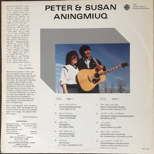 Album herunterladen Peter And Susan Aningmiuq - Peter Susan Aningmiuq