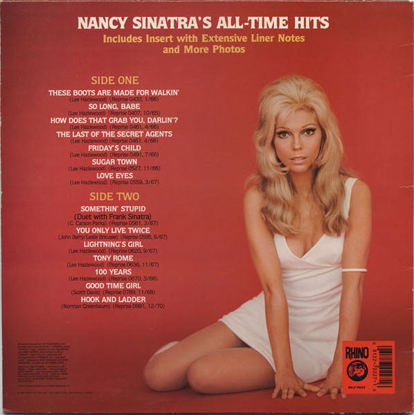 Nancy Sinatra – Boots: Nancy Sinatra's All-Time Hits (1986, Vinyl