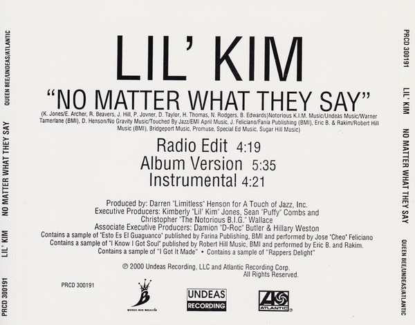 Lil' Kim – No Matter What They Say (2000, CD) - Discogs