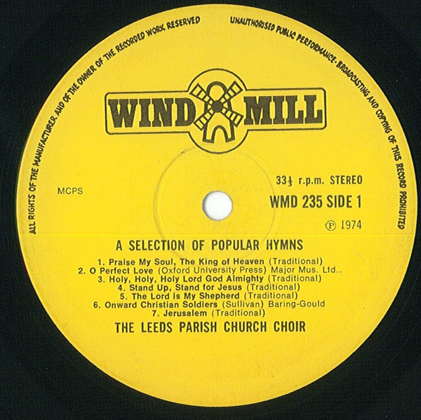 last ned album The Leeds Parish Church Choir - A Selection Of Popular Hymns