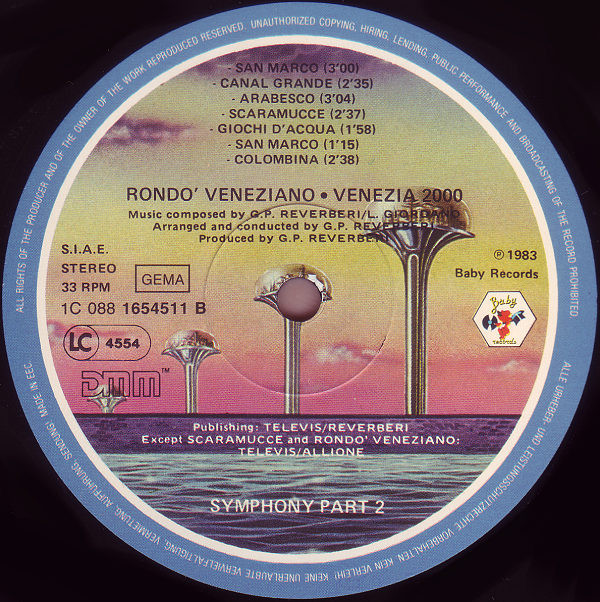 Rondo' Veneziano - Venezia 2000 | Baby Records (1C 088 1654511) - 4