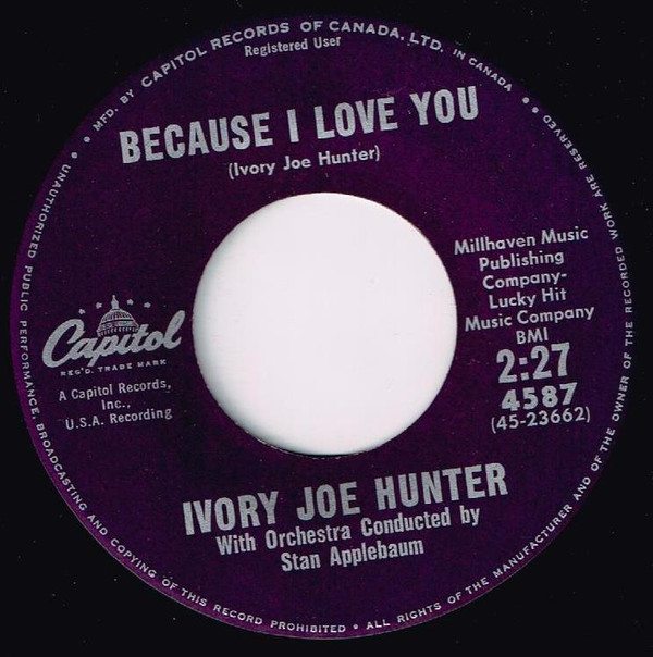 Album herunterladen Ivory Joe Hunter - Im Hooked Because I Love You