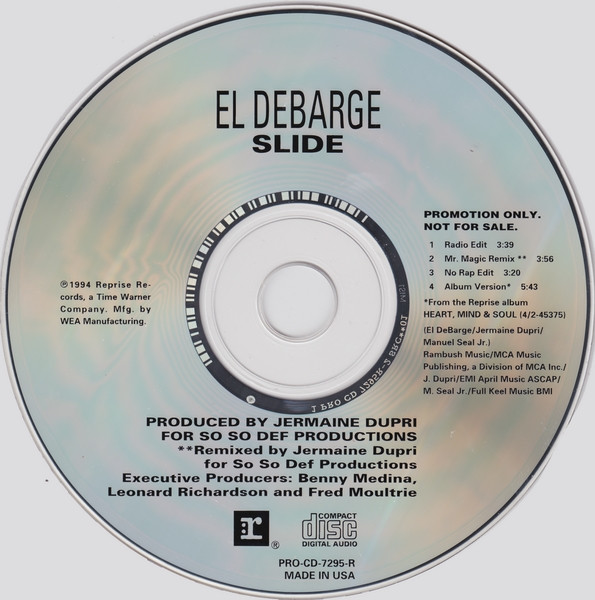 ☆CDS☆El DeBarge/Slide (Remixes)☆PROMO☆レア☆Jermaine Dupri/JD