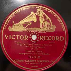 Enrico Caruso Rigoletto Questa O Quella Releases Discogs