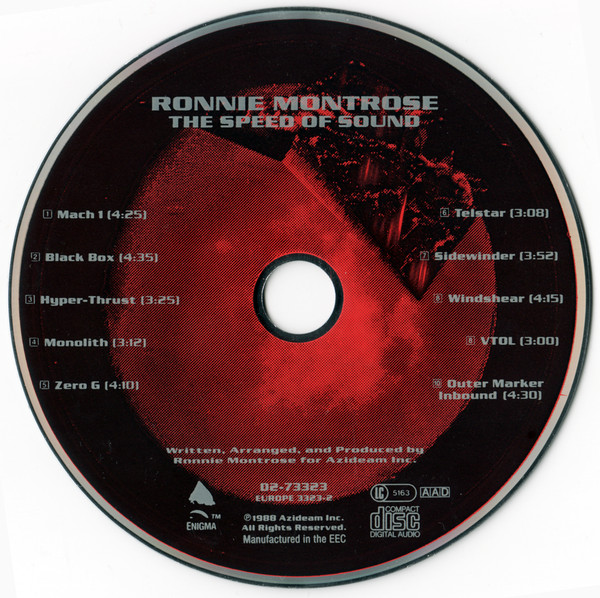 Ronnie Montrose – The Speed Of Sound (1988, CD) - Discogs