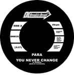 Cover of You Never Change, 2007-10-00, Vinyl