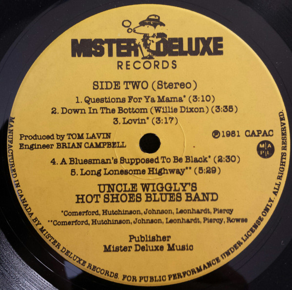 Uncle Wiggly's Hot Shoes Blues Band - Uncle Wiggly's Hot Shoes Blues Band | Mister Deluxe Records (MD-11811) - 4