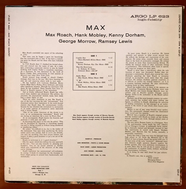 lataa albumi Max Roach Quintette - Max