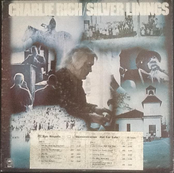 Charlie Rich – Silver Linings (1976, Vinyl) - Discogs