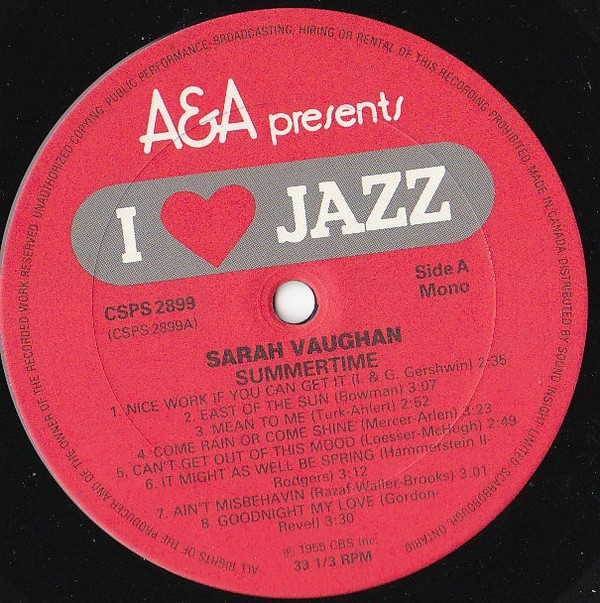 baixar álbum Sarah Vaughan - Summertime
