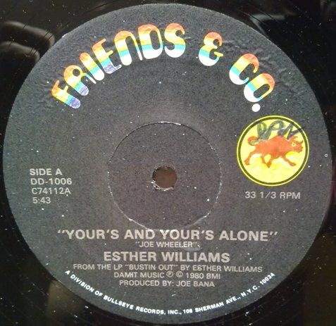 Esther Williams – Your's And Your's Alone / Last Night Changed It 