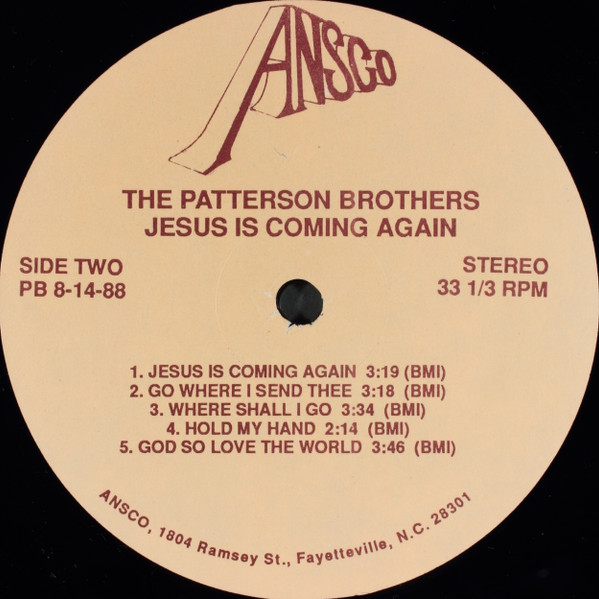 télécharger l'album The Patterson Brothers - Jesus Is Coming Again