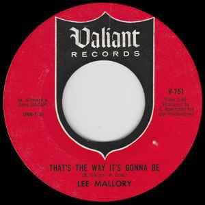 Lee Mallory – That's The Way It's Gonna Be (1966, Vinyl) - Discogs