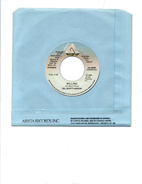Gil Scott-Heron – Willing (1980, Vinyl) - Discogs