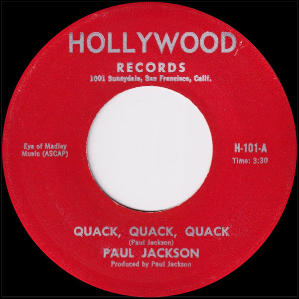 Paul Jackson – Quack, Quack, Quack (1974, Vinyl) - Discogs