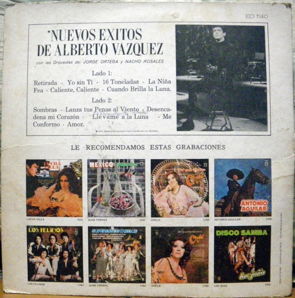 télécharger l'album Alberto Vazquez - Nuevos Éxitos De Alberto Vázquez