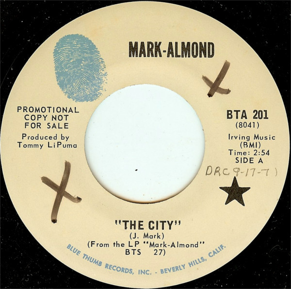 Mark-Almond – The City (1971, Vinyl) - Discogs