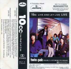 10cc - Live And Let Live album cover