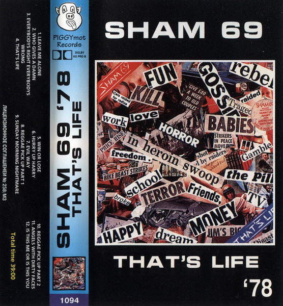 Sham 69 – That's Life (Cassette) - Discogs
