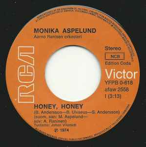 Monica Aspelund - Honey, Honey / Hasta Manana album cover
