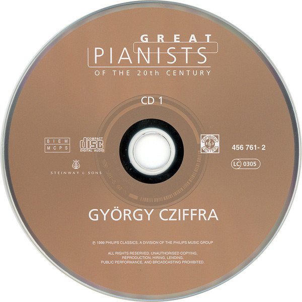 descargar álbum György Cziffra - Great Pianists Of The 20th Century